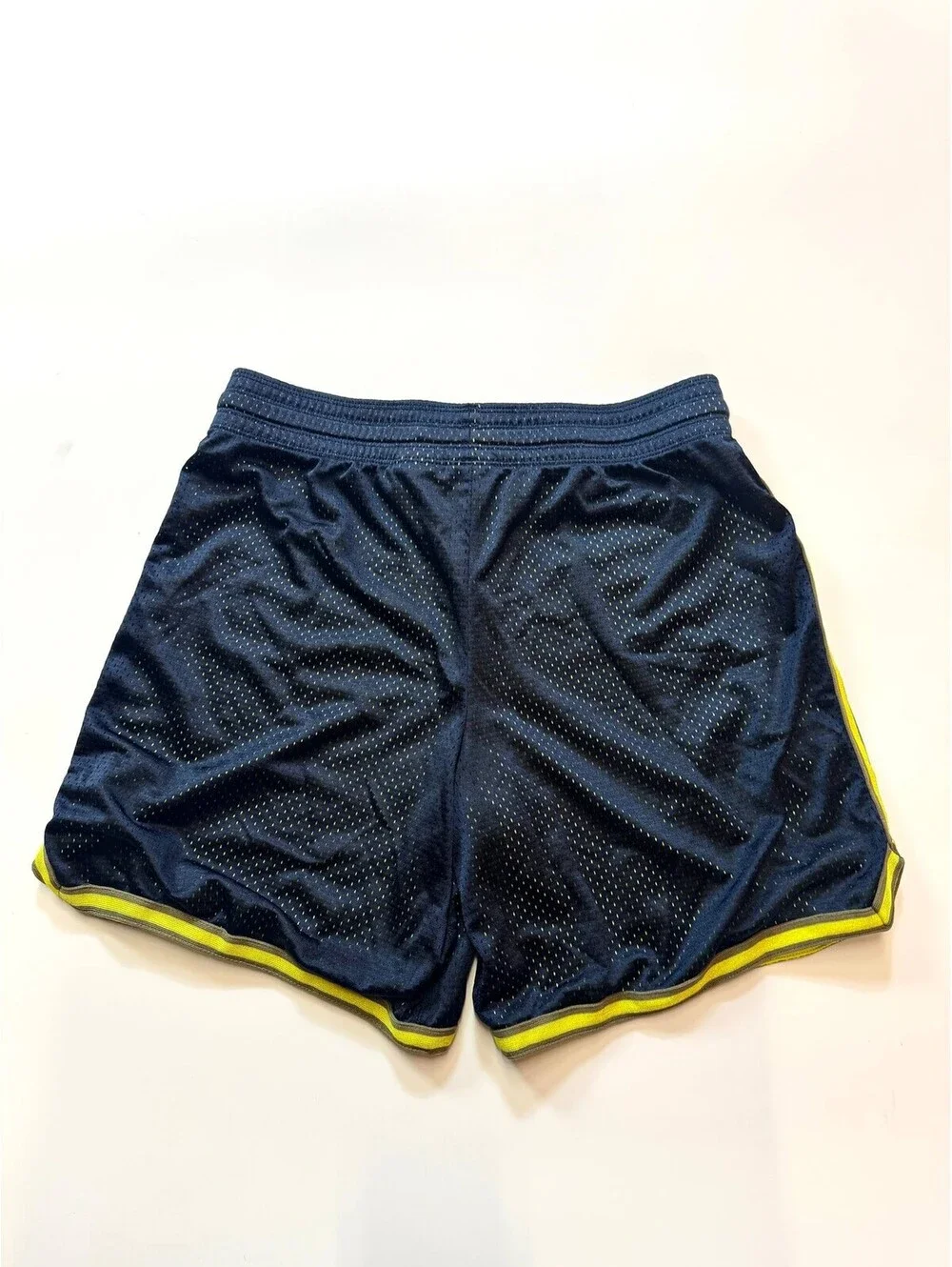 Nike Dri-FIT Men's Navy Volt Trim Athletic Shorts Size S 404909-452 Blue